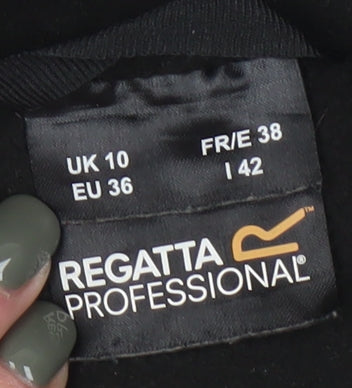 Regatta Women's Black Basic Jacket Size 10 with Pockets