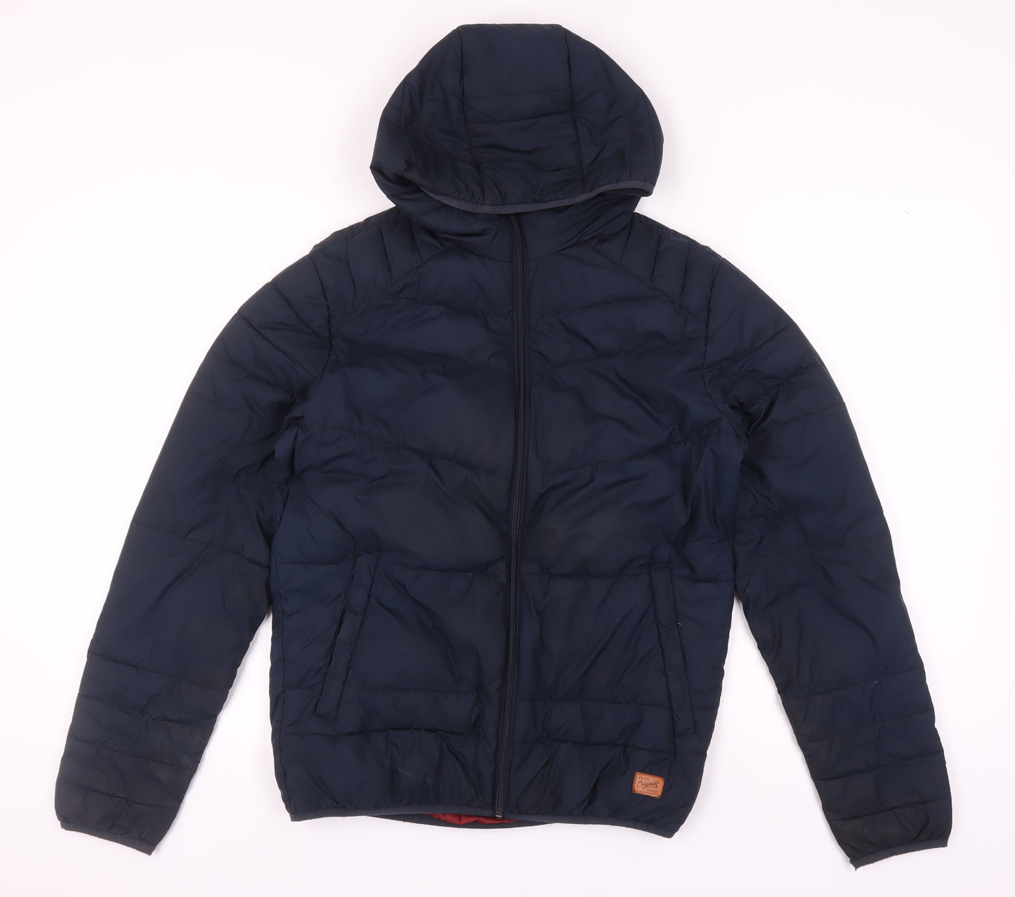 Mens UK Size S JACK & JONES Blue Puffer Jacket