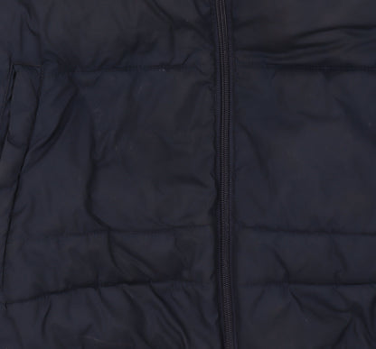 Mens UK Size S JACK & JONES Blue Puffer Jacket