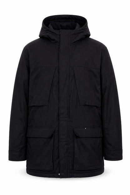 Mens UK Size L Debenhams Black Parka Coat