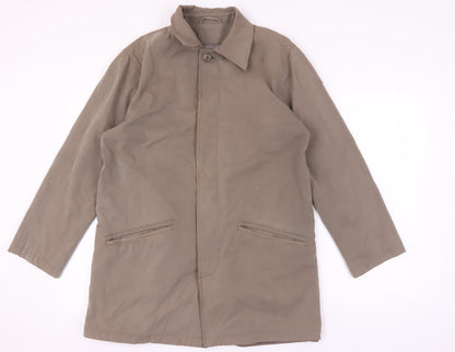 Austin Reed Men's Brown Overcoat - Size S