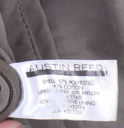 Austin Reed Men's Brown Overcoat - Size S