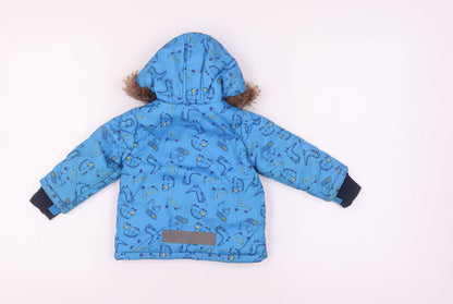 Nutmeg Unisex Blue Peppa Pig Puffer Jacket - 18 Months