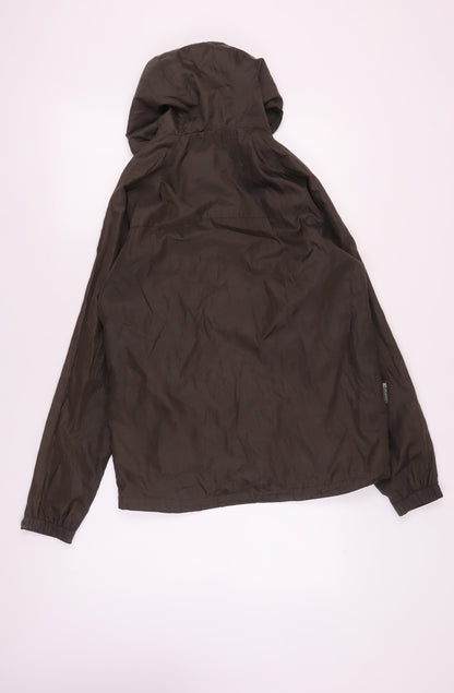 Mens UK Size S Mountain Essentials Green Windbreaker Coat