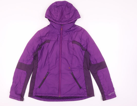 Quechua Women's Purple Hoodie Size 12 with Full Zip