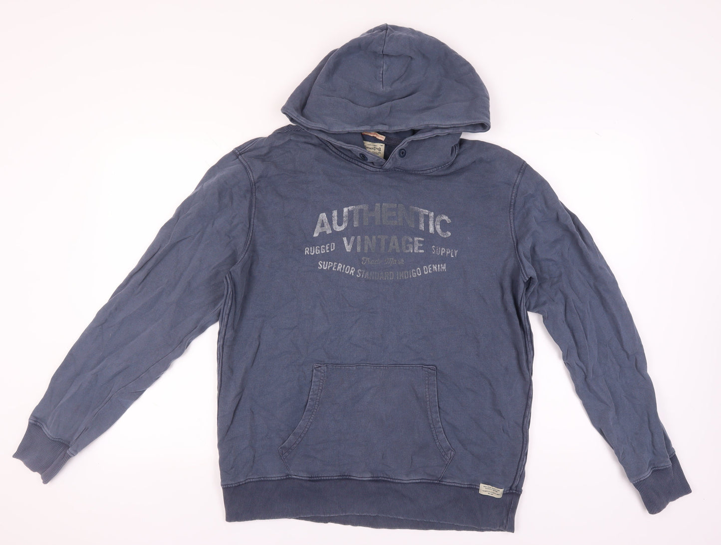 Mens UK Size XL JACK & JONES Blue Pullover Hoodie