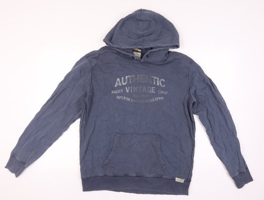 Mens UK Size XL JACK & JONES Blue Pullover Hoodie