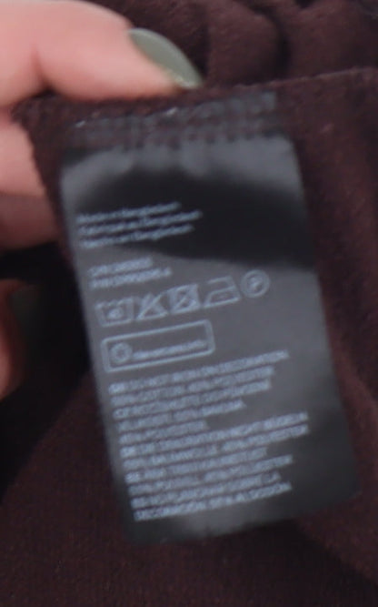 H&M Women’s Brown Pullover Sweatshirt, Size 12