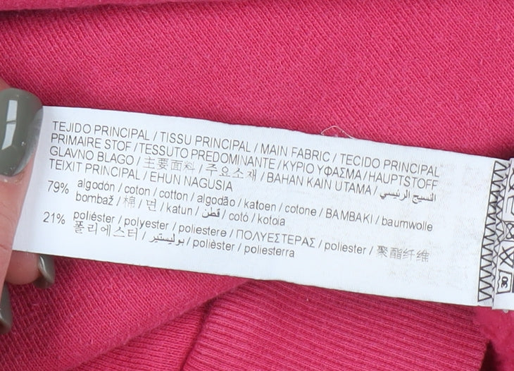Womens UK Size M Pull&Bear Pink Pullover Sweatshirt