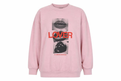 Womens UK Size S ASOS DESIGN Pink Pullover Sweatshirt