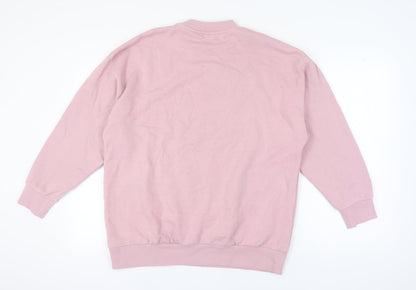 Womens UK Size S ASOS DESIGN Pink Pullover Sweatshirt