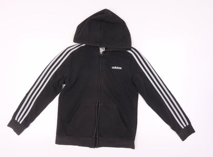 Adidas Unisex Black Full Zip Hoodie M