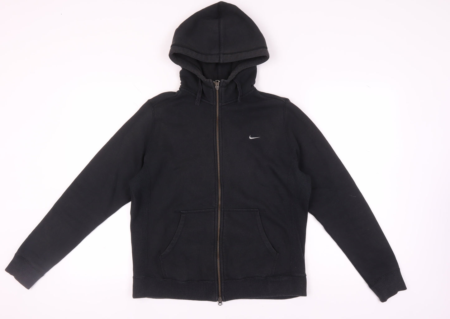 Nike Women Black Hoodie XL Full Zip Cotton