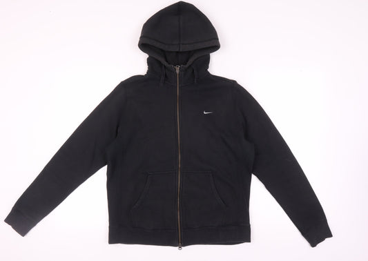 Nike Women Black Hoodie XL Full Zip Cotton