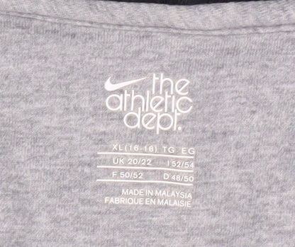 Nike Women Black Hoodie XL Full Zip Cotton