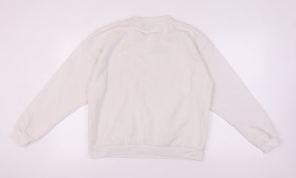 Fila Unisex Adults White Pullover Sweatshirt L