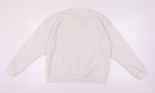 Fila Unisex Adults White Pullover Sweatshirt L