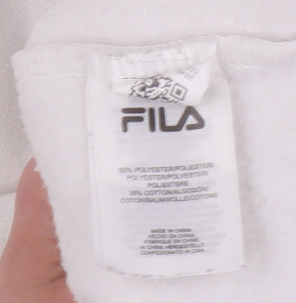 Fila Unisex Adults White Pullover Sweatshirt L