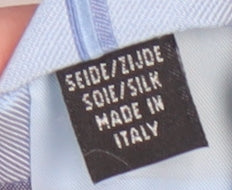 Mens Fellini Blue Plaids & Checks 100% Silk  Tie