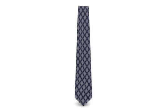 Mens Austin Reed Blue Geometric 100% Silk  Tie