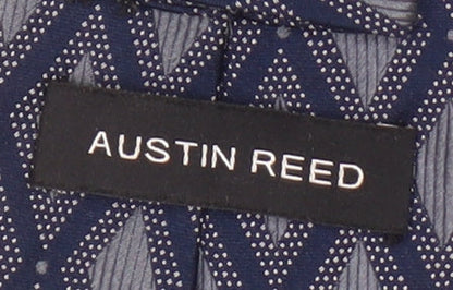 Austin Reed Men's Blue Geometric Silk Tie, One Size