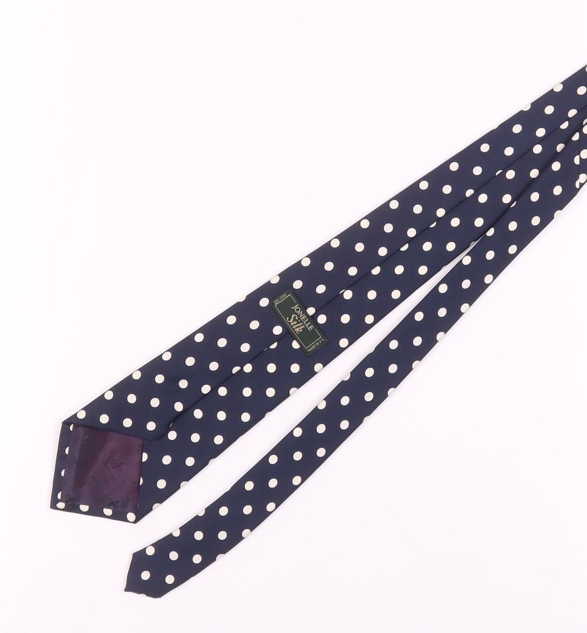 Jonelle Silk Polka Dot Tie - Men's Blue
