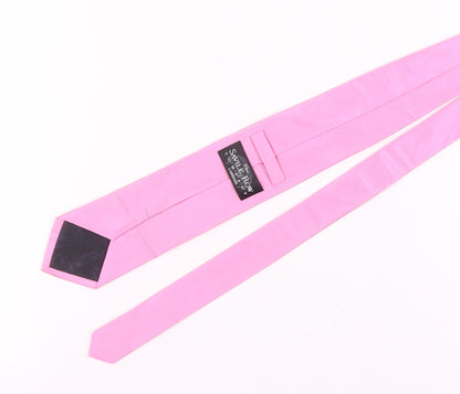 The Savile Row Company Men's Pink Silk Tie