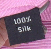 The Savile Row Company Men's Pink Silk Tie