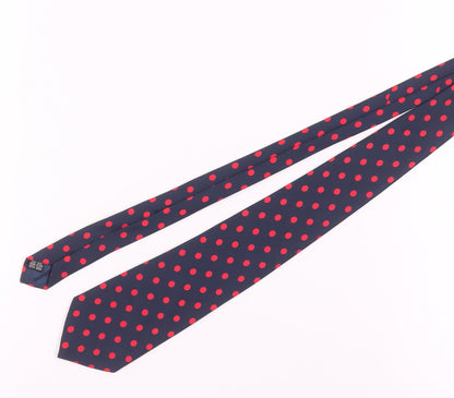 Jonelle Men's Blue Polka Dot Silk Tie One Size