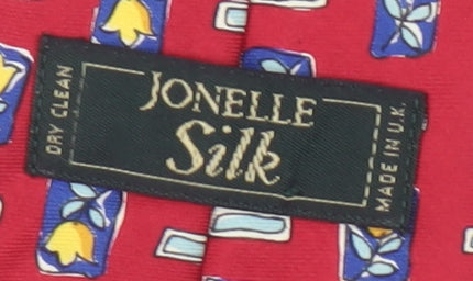 Jonelle Silk Men's Red Floral Tie