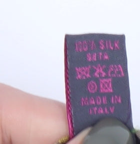 Profuomo Men's Designer Gold Brown Geometric Silk Tie