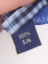 Jeff Banks Silk Blue Checked Men's Tie