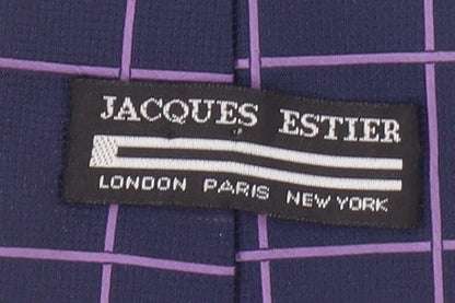 Jacques Ester Men's Navy Check Tie