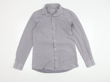 Next Men's Multicolour Slim Fit Check Shirt Size 15.5
