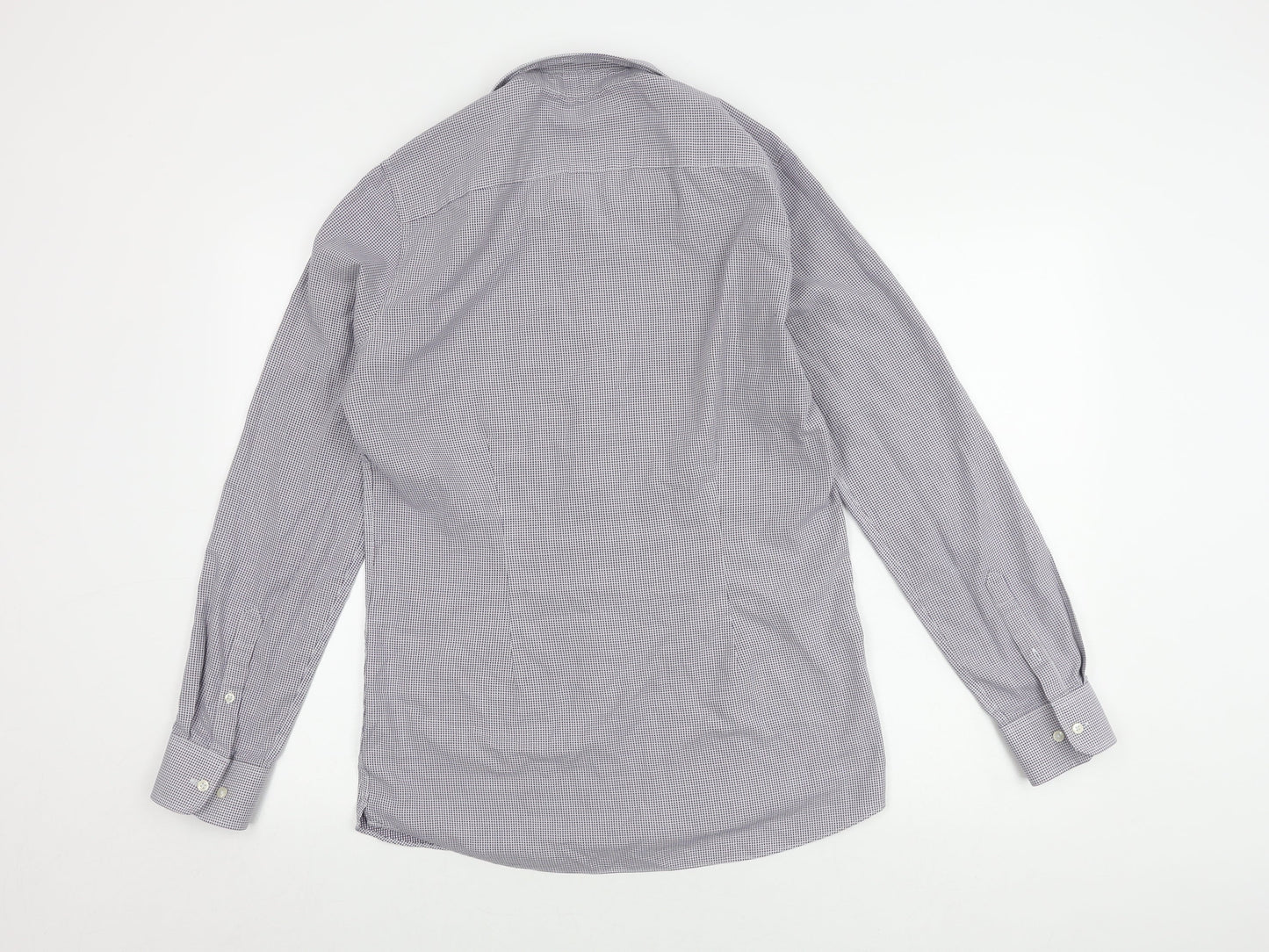 Next Men's Multicolour Slim Fit Check Shirt Size 15.5