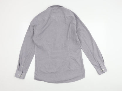 Next Men's Multicolour Slim Fit Check Shirt Size 15.5