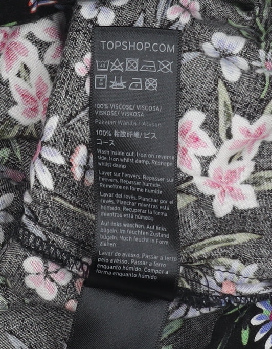 Womens UK Size 6 Topshop Black  Blouse
