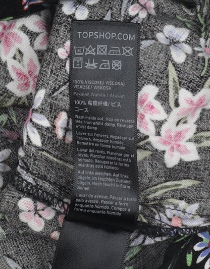 Womens UK Size 6 Topshop Black  Blouse