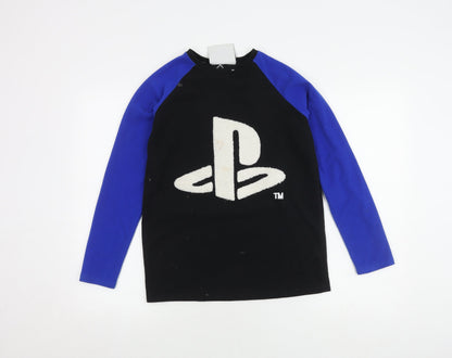 SICEM Boys PlayStation Sweatshirt 12-13Y Black Blue