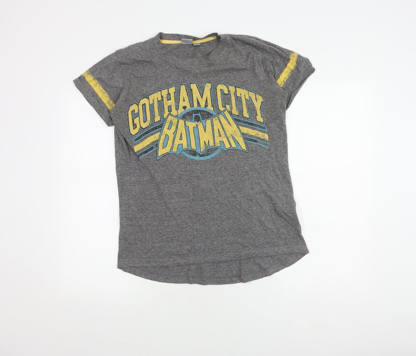 Unisex Adults UK Size S Batman Grey  T-Shirt