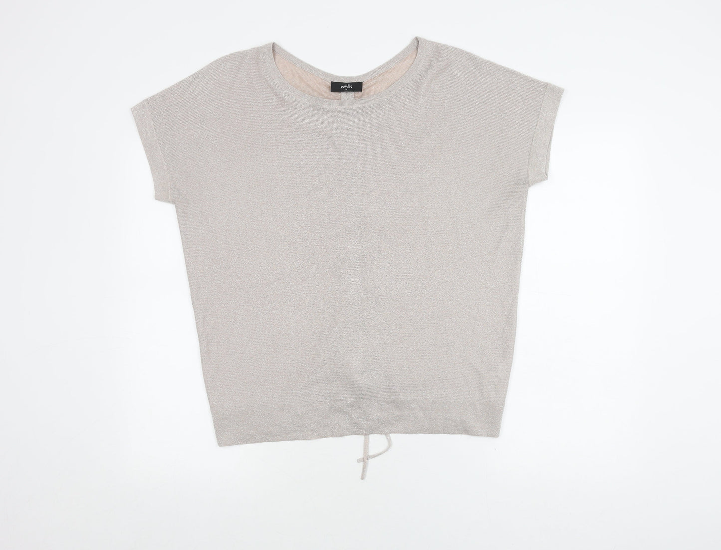 Womens UK Size M Wallis Beige Basic Blouse
