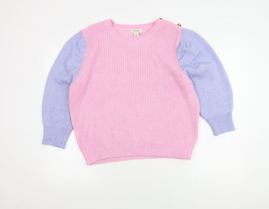Womens UK Size L Oasis Multicoloured Pullover Jumper