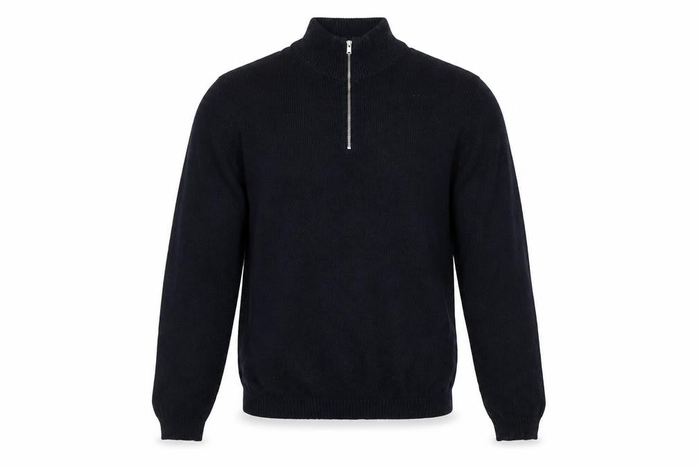 Mens UK Size M ASOS DESIGN Black Full Zip Jumper