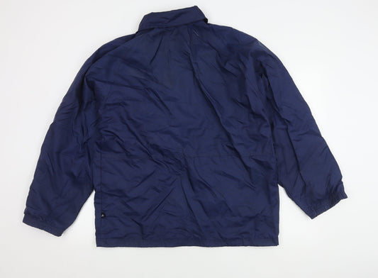 Adidas Men's Blue Windbreaker Jacket