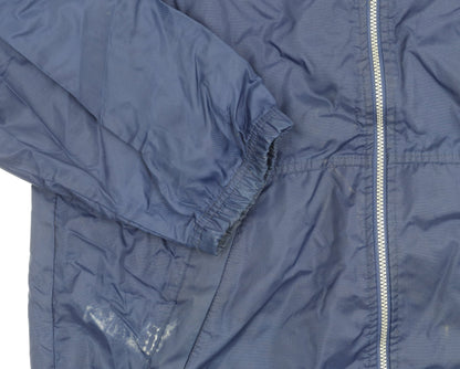 Adidas Men's Blue Windbreaker Jacket