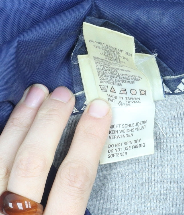 Adidas Men's Blue Windbreaker Jacket