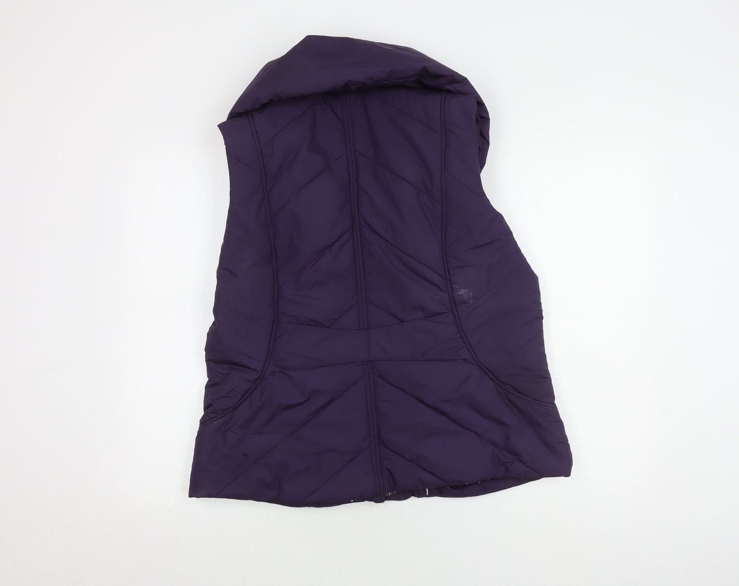 Per Una Women's Purple Puffer Waistcoat L
