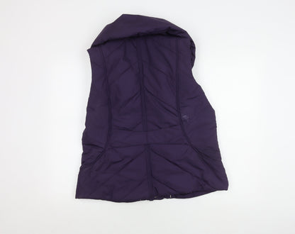 Per Una Women's Purple Puffer Waistcoat L