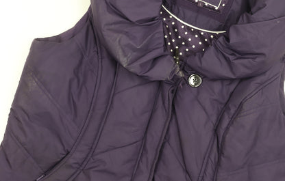 Per Una Women's Purple Puffer Waistcoat L