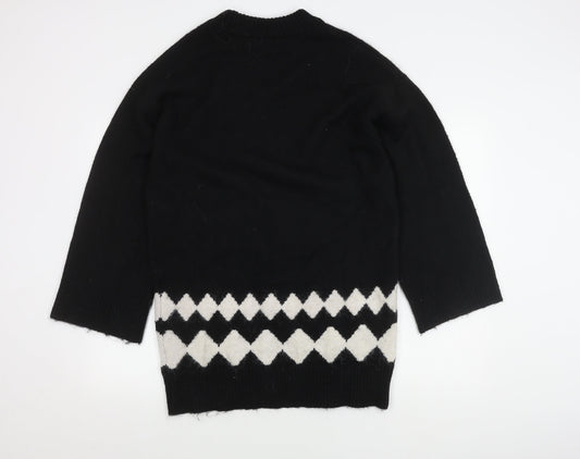 H&M Women's Black Shift Dress S, Winter Casual
